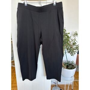 Pure Jill Affinity French Terry Slim Crop, Black, NWT, Size XL